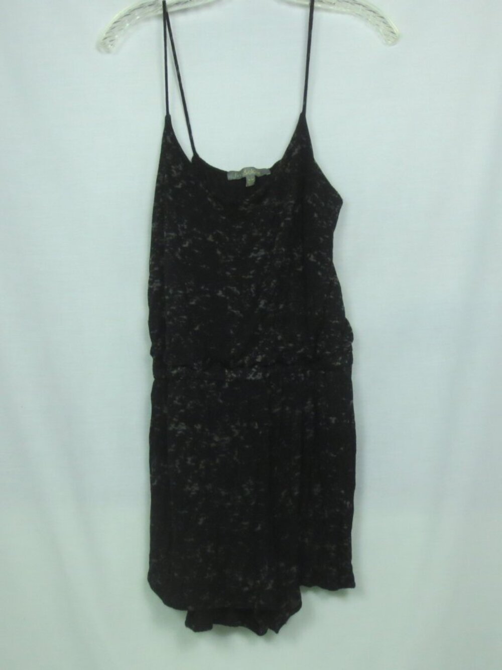 Finn & Clover Romper Black Silver High Waist Shorts Soft Comfy Athleisure Size M